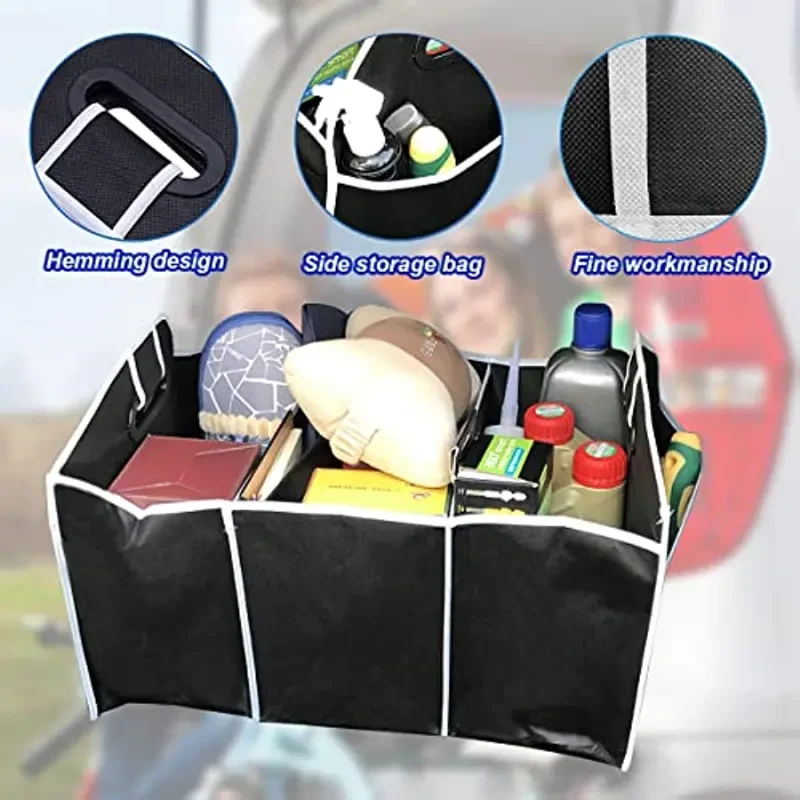 Universal Car Trunk Organizer - Foldable & Waterproof