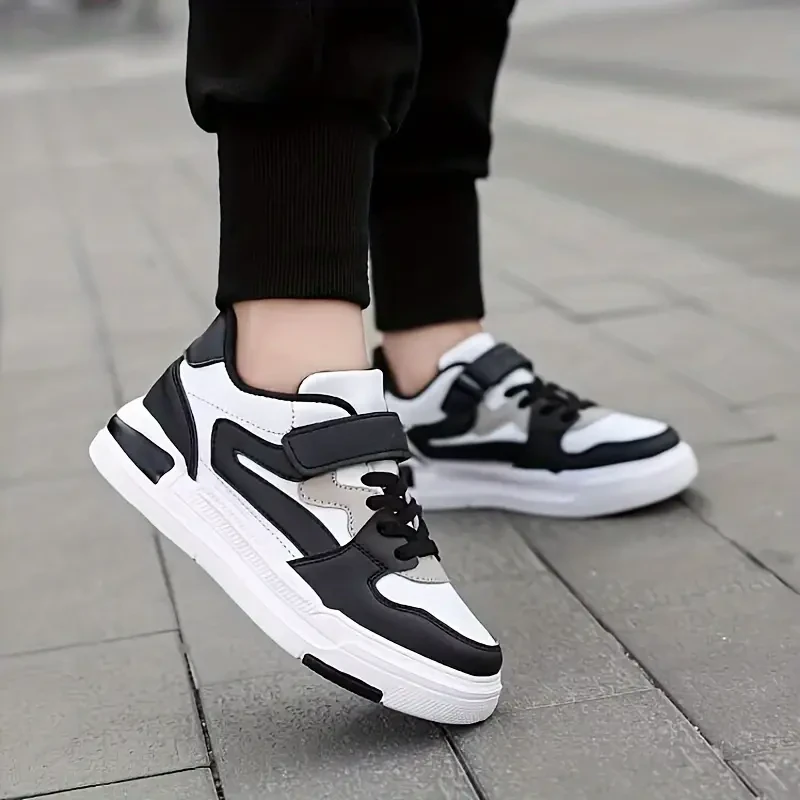 Boy's Trendy Colour Block Skate Shoes