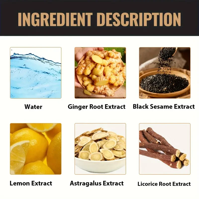 Root Activating Shampoo, Natural Plant Formula With Ginger Root And Black Sesame Extracts, Strengthening And Volumizing, Fluffy Hair Treatment Shampoo - 100g