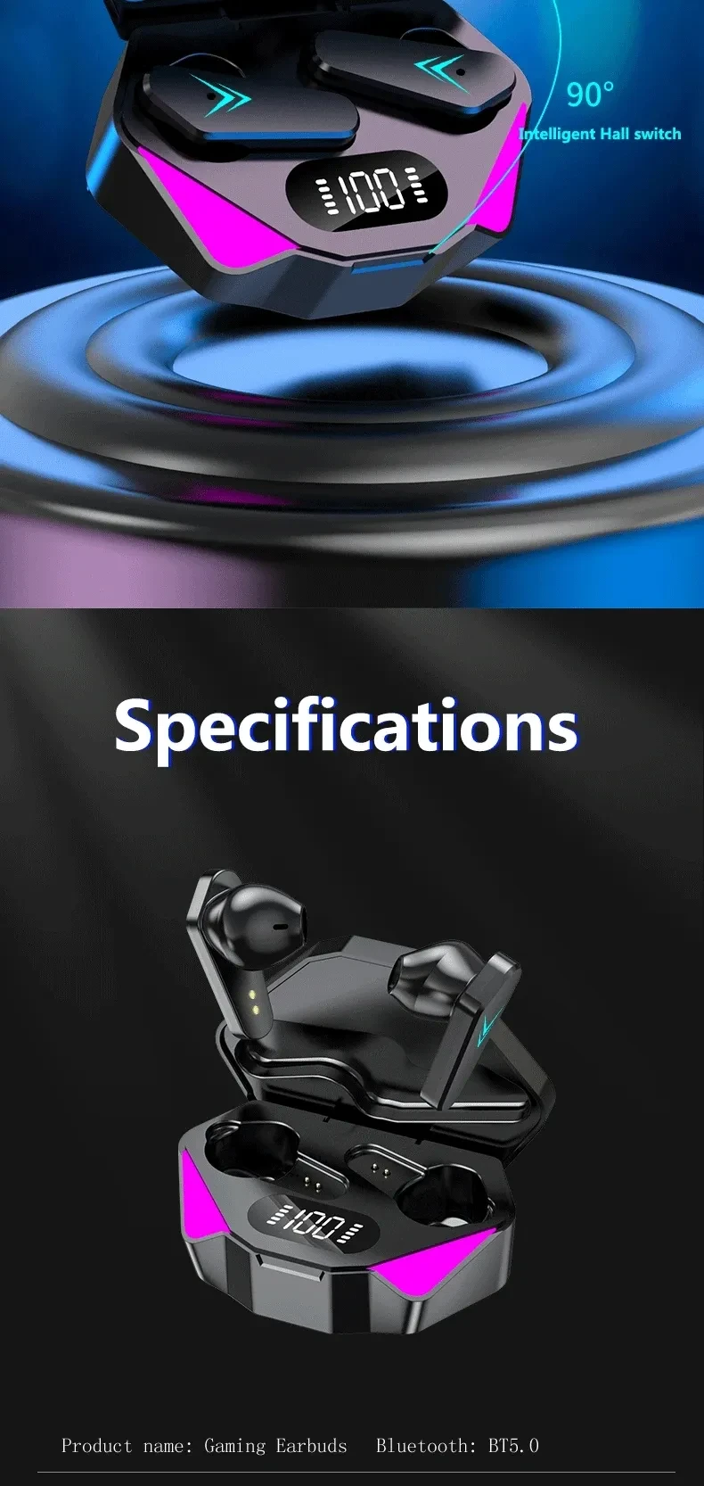 X15 Tws Earphone Bluetooth Wireless Without Box V5.1 In Ear Headphones Blutooth Hearing Aids Sport Gamer Headset Phone