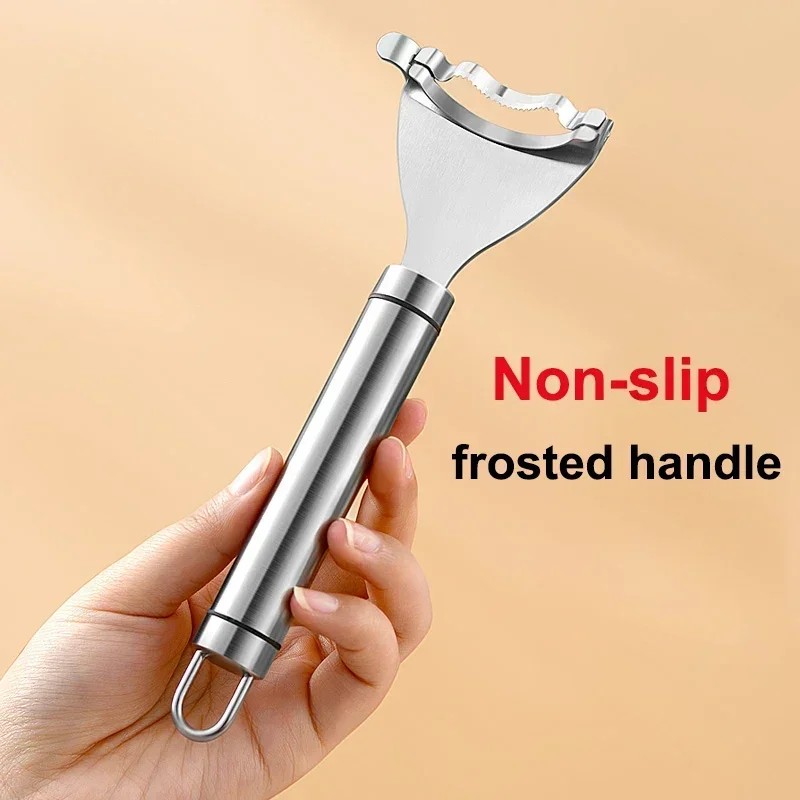 Stainless Steel Serrated Corn Peeler  Efficient Corn Shaver, Thresher & Multi-Functional Kitchen Gadget