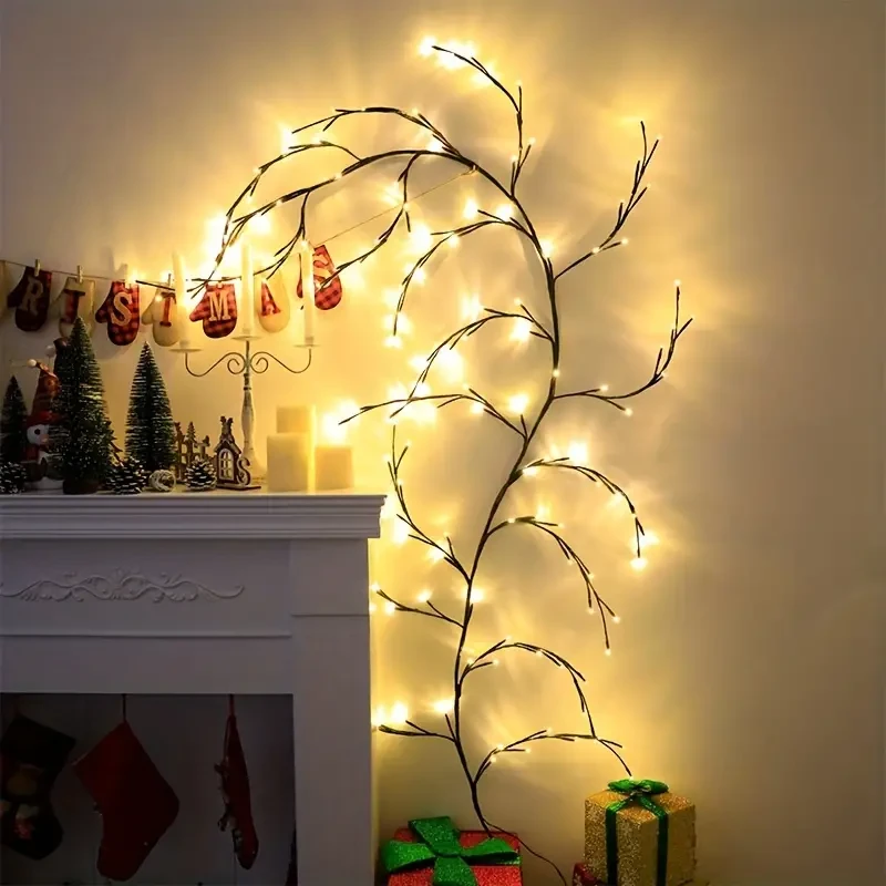 Dimmable Warm Yellow LED Tree Branch Wall Lamp