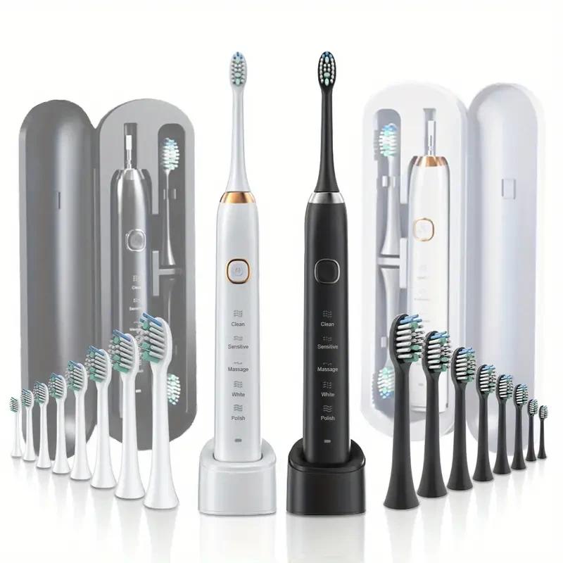 Sonic Electric Toothbrush - Wireless Charging & 5 Brushing Modes