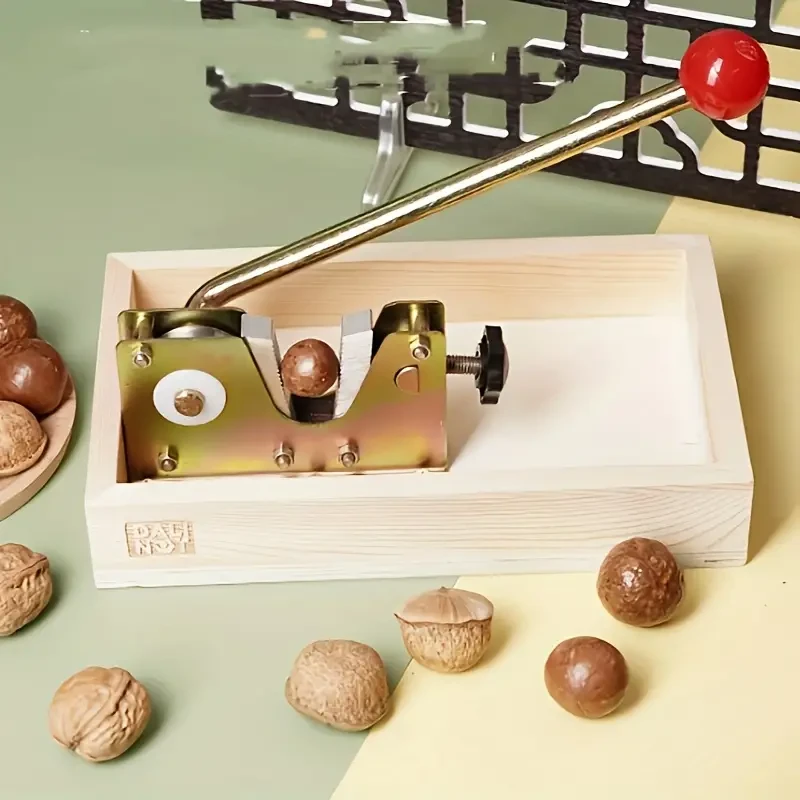 Macadamia Opener Peeling Machine Walnut Tool Nut Cracker With Handle Multipurpose Macadamia Nut Cracker