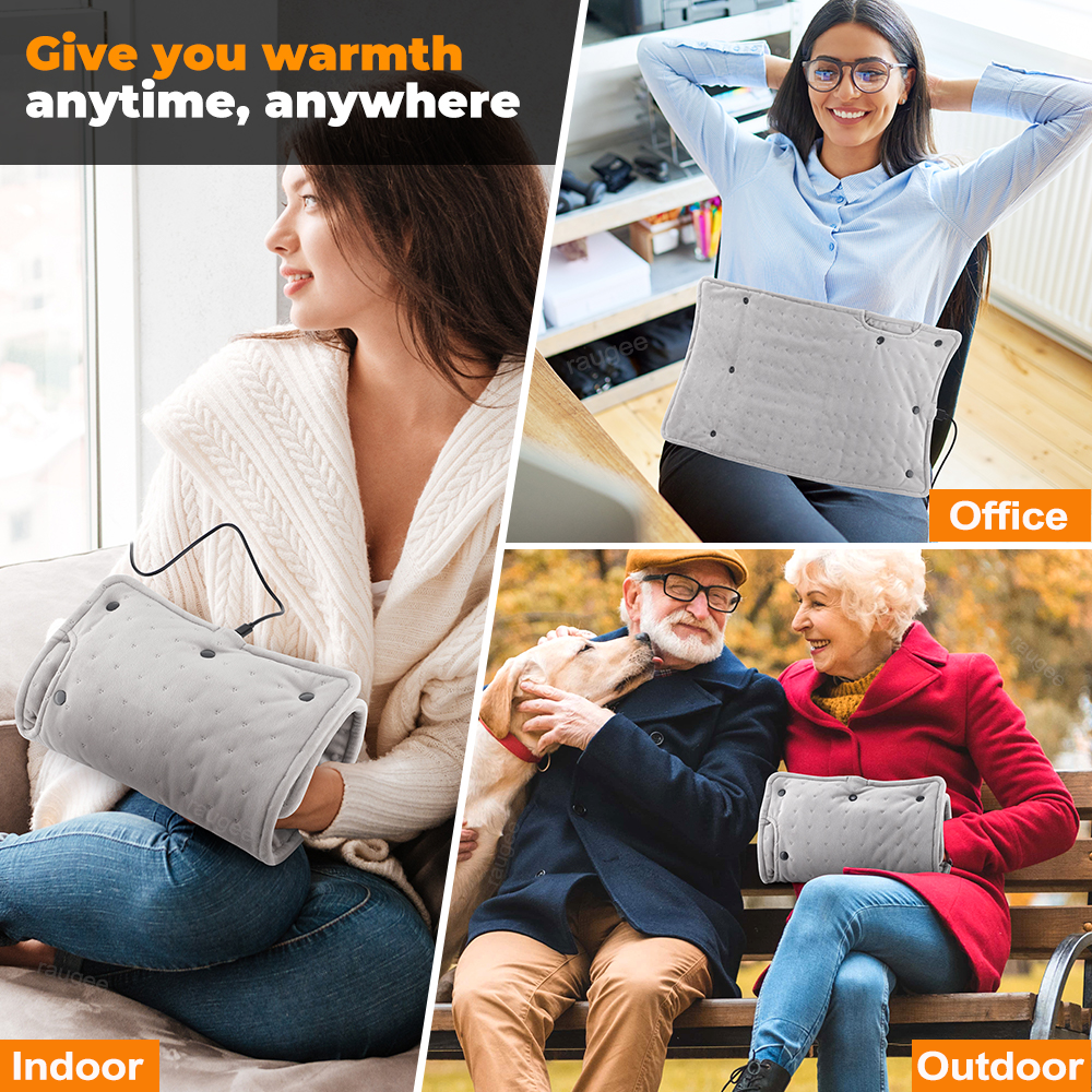 Portable Electric Hand Warmer Heating Pad  Constant Temperature Heated Blanket & Long-Lasting Warmth Mat