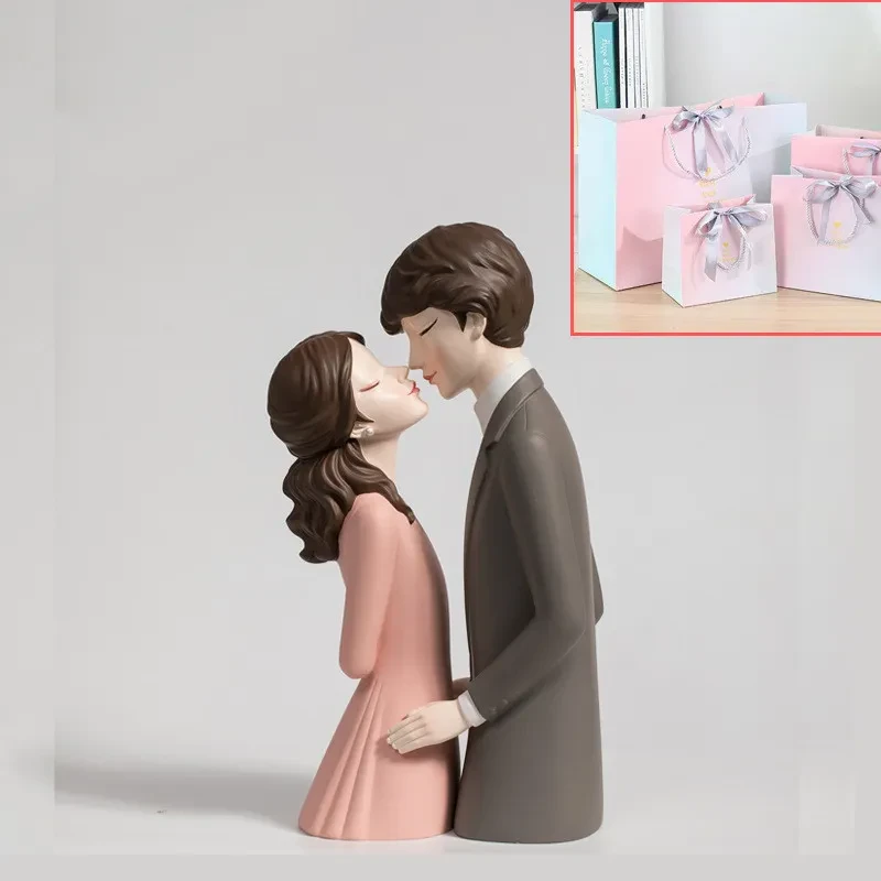 Young Girl Heart Sculptures, Modern Wedding Gift