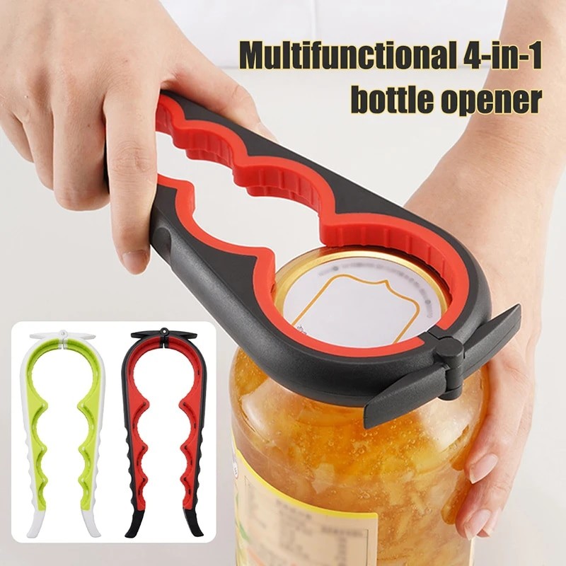 4-in-1 Multi-Functional Can and Bottle Opener