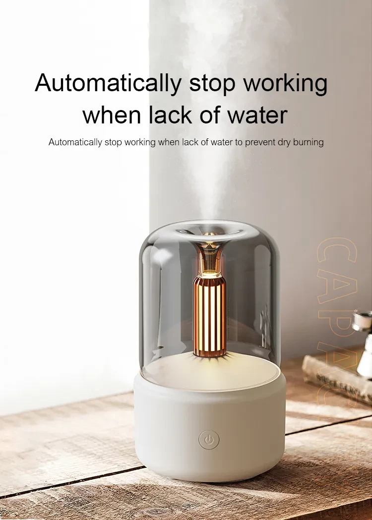 Light Humidifier Candlelight Aroma Diffuser