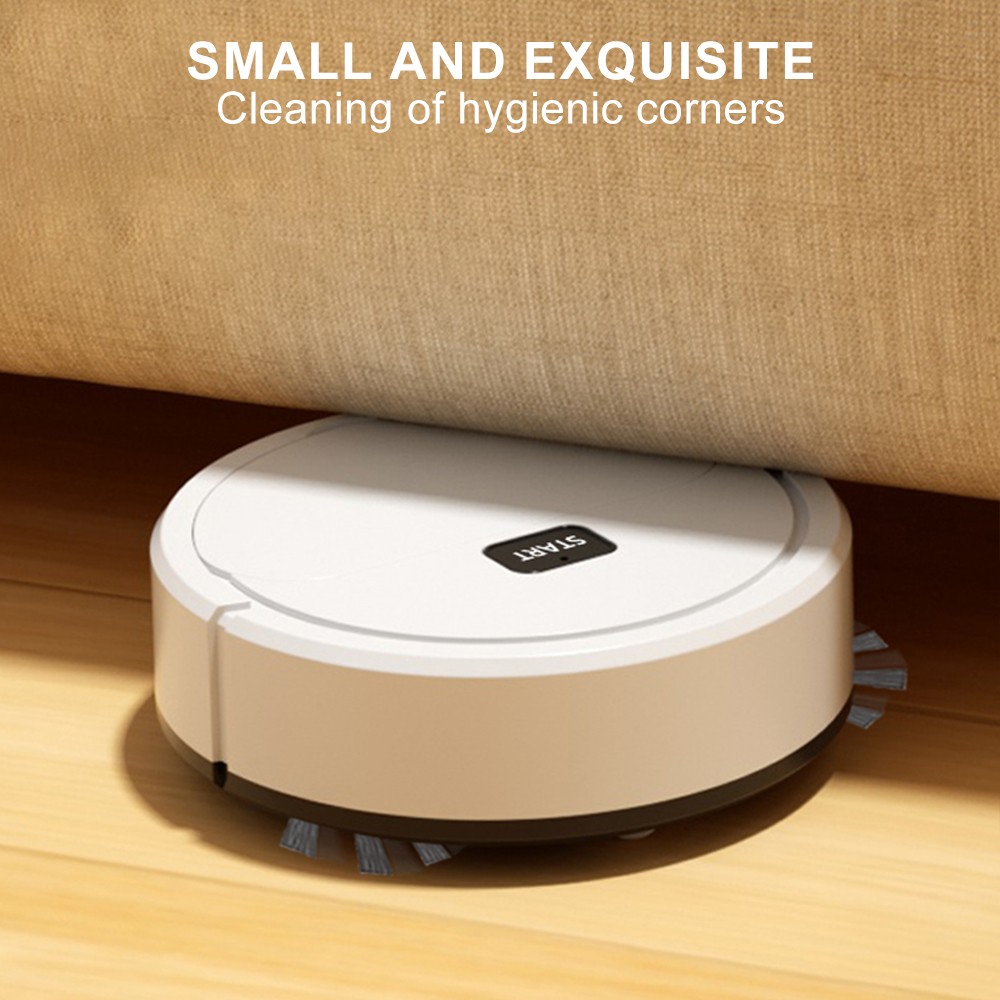 Fully Automatic 3-in-1 Robot Vacuum Cleaner  Sweeping, Vacuuming & Mopping Mini Intelligent Home Floor Cleane