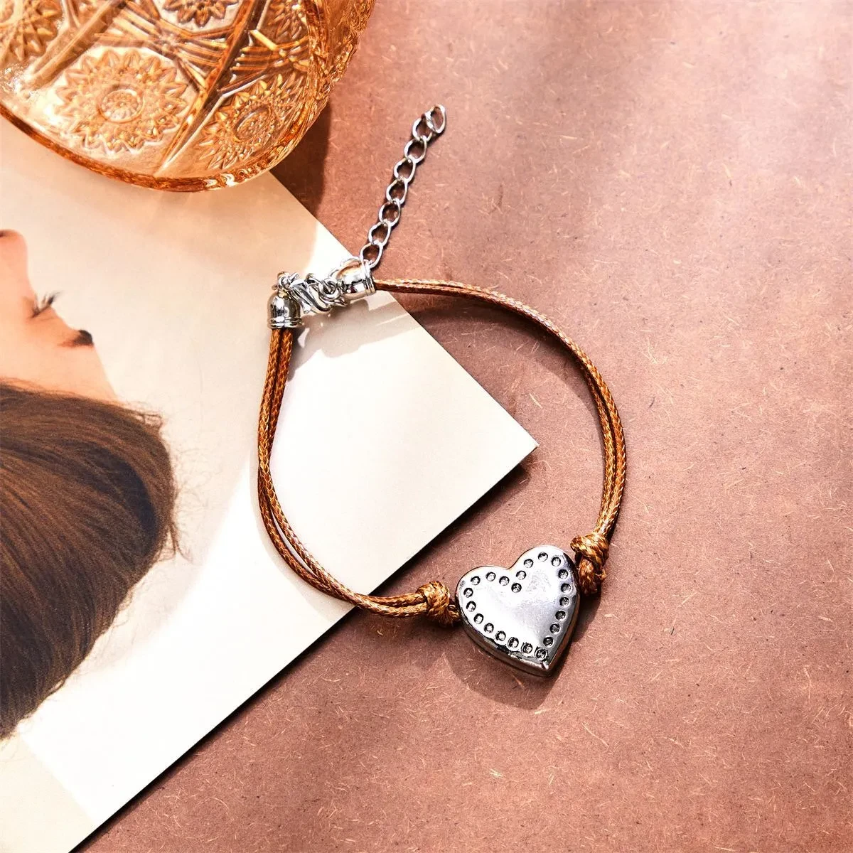 Heart-Shaped Multi-part Bracelet