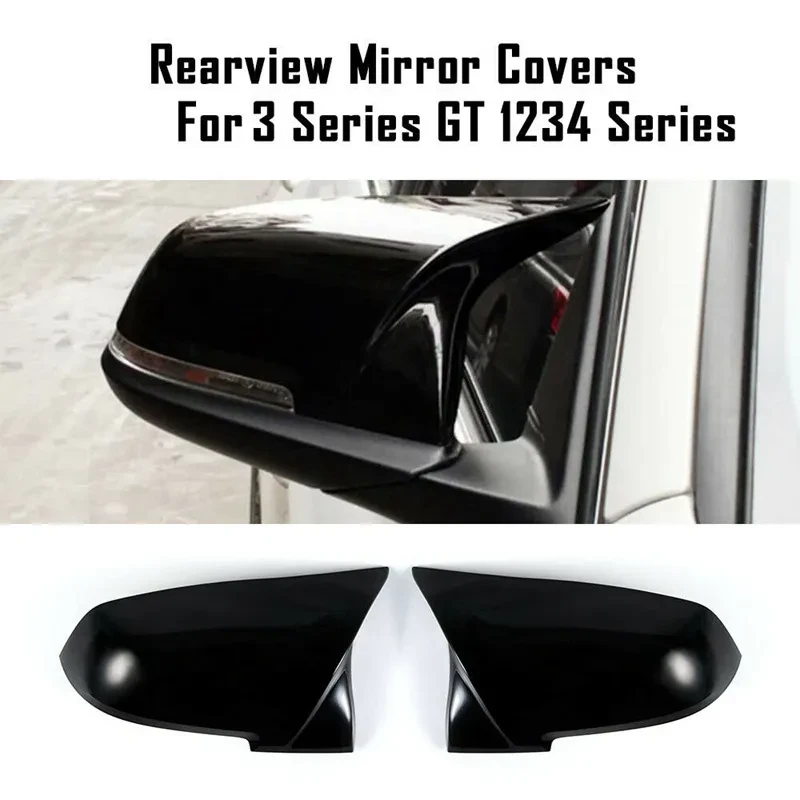Applicable To Bmw 1.2.3.4 Series F20 F30 M Ox Horn Bright Black Rearview Mirror Shell Rearview Mirror Shell