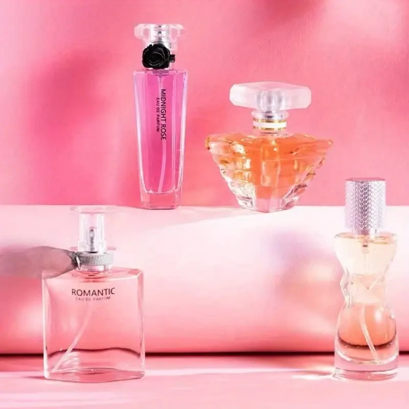 Women's Perfume Gift Set - Floral Scented Fresh Fragrance Collection, 4 Piece Variety Pack, 5-15% Concentration, Alcohol-Free & Aluminum-Free, Long-Lasting Liquid Perfumes for Students