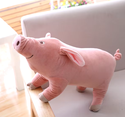 1pc 25cm Lifelike Cute Cartoon Pig