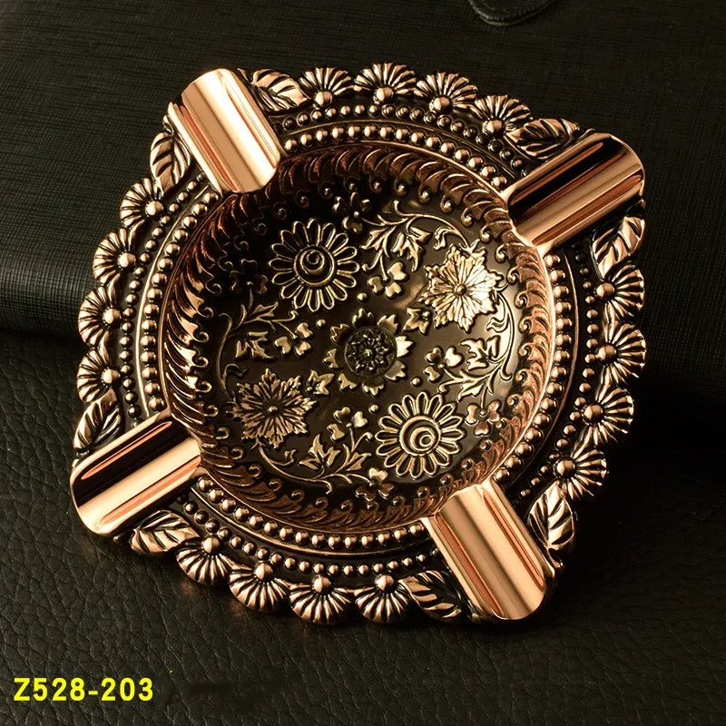 Vintage Pattern Ashtray Home Decor Metal