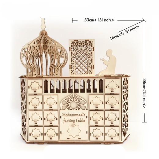 Christmas Wooden Calendar Ornaments