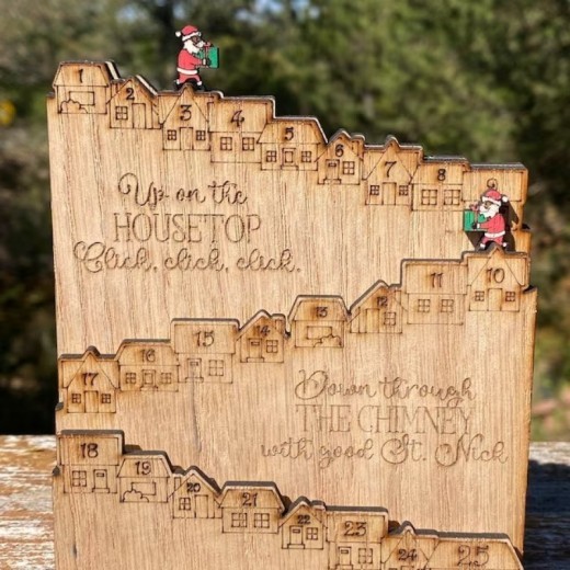 Santa Castle Countdown Advent Calendar Christmas Gift