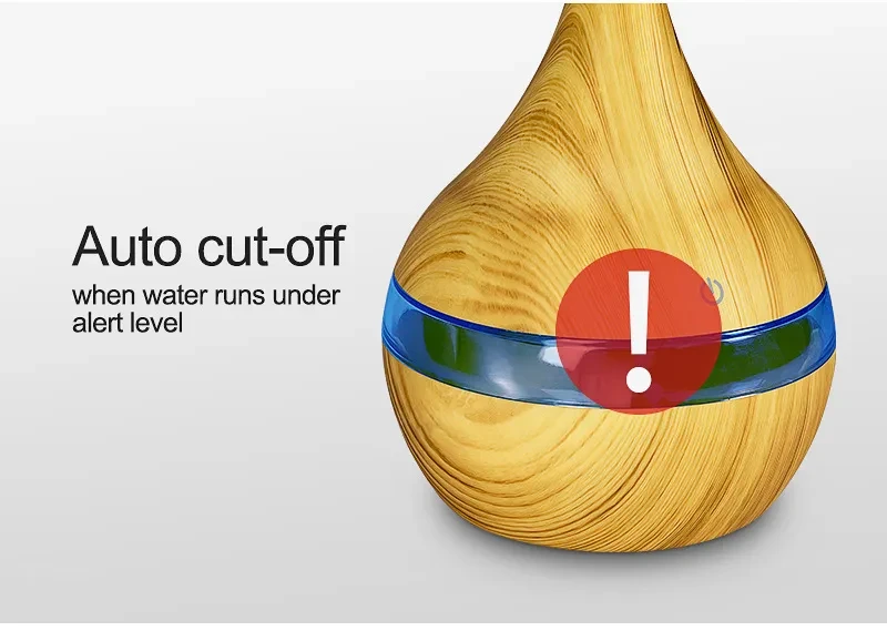 Wood LED Essential Oil Diffuser