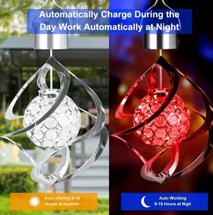 Wind Spinner Solar Light