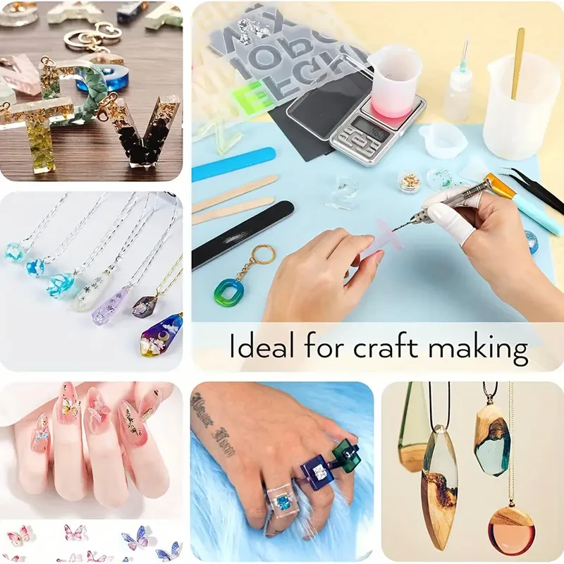 179-Piece Resin Casting Starter Kit, Comprehensive Epoxy Tools Set with Silicone Sheets