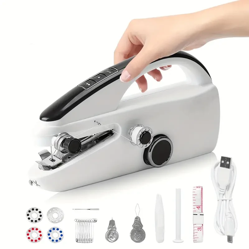 Portable Handheld Sewing Machine Kit: User-Friendly Mini Sewing Machine for Quick Mending, Suitable for Various Fabrics