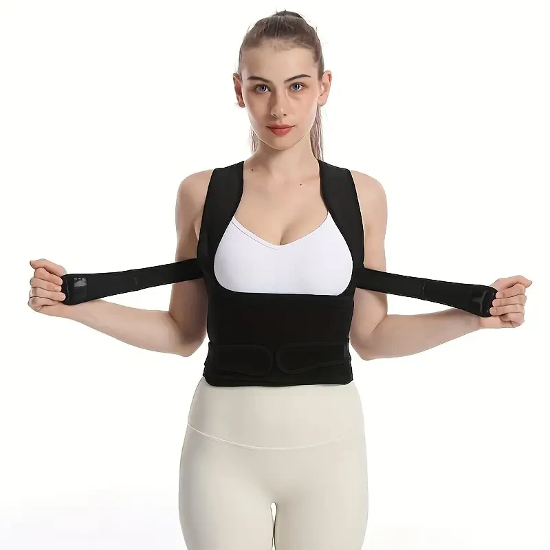 Adjustable Unisex Posture Corrector - Spinal Support for Alignment, Kyphosis & Scoliosis