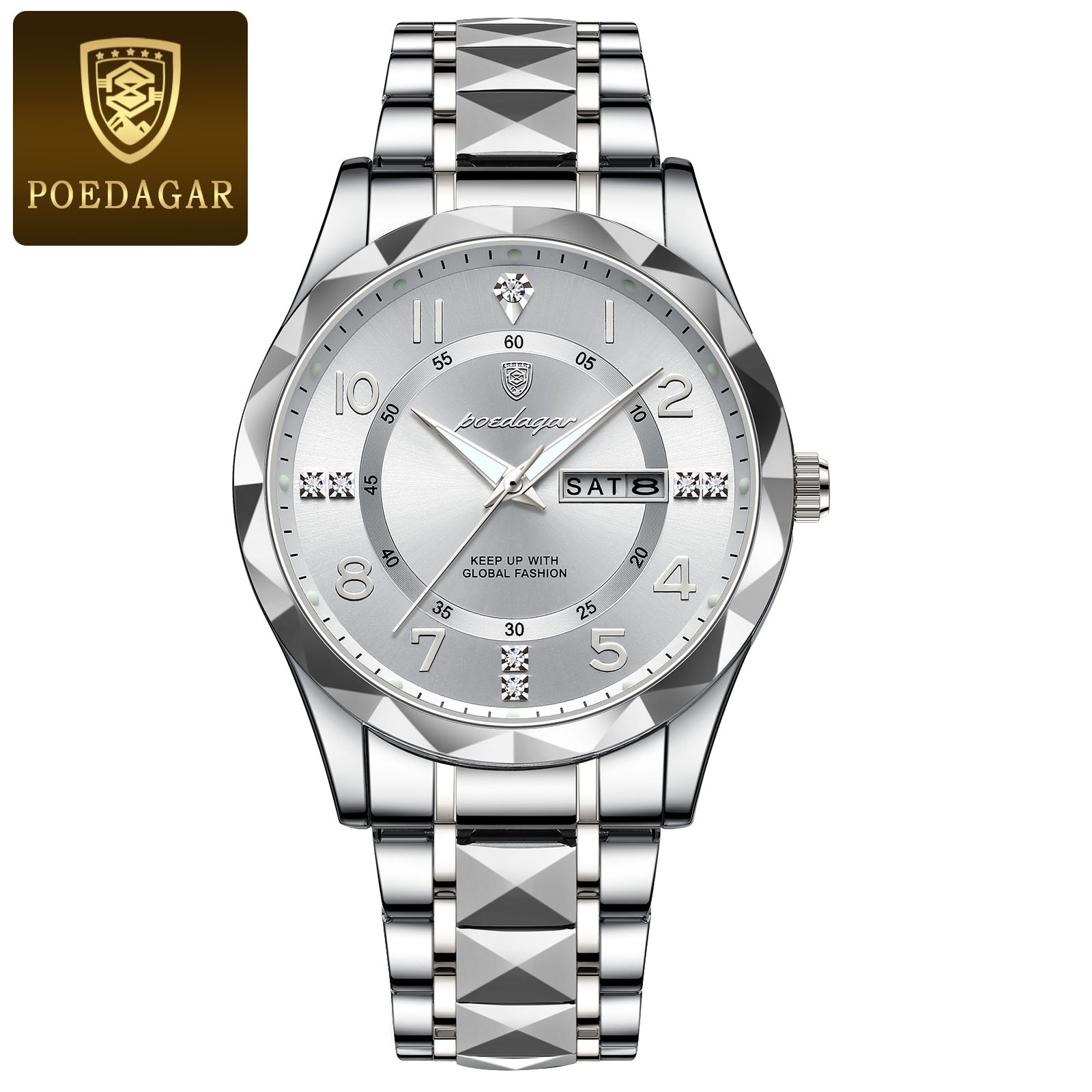 POEDAGAR Luxury Mens Quartz Watch