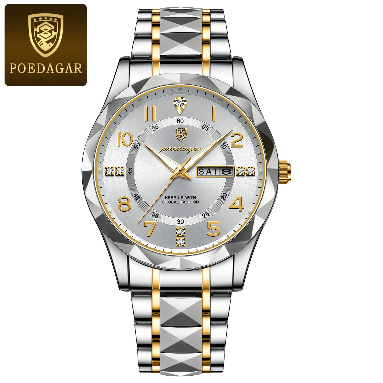 POEDAGAR Luxury Mens Quartz Watch