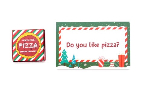 Creative Christmas Decorations Mini pizza elf prop Doll House accessories