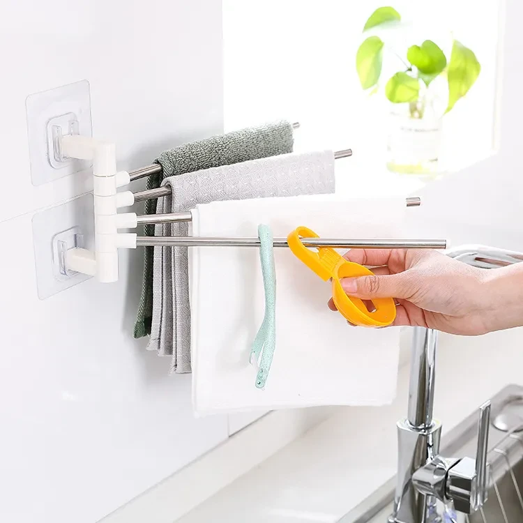 Four bar towel rack without mark