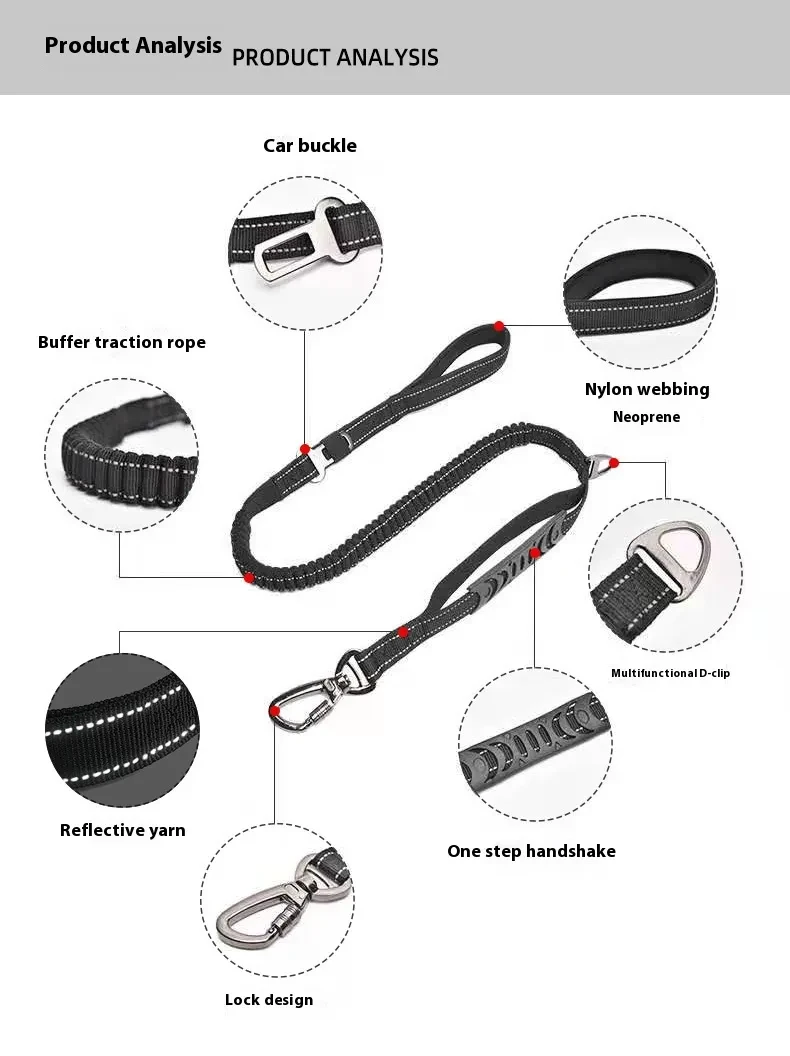 Pet Hand Holding Rope Buffer Retractable