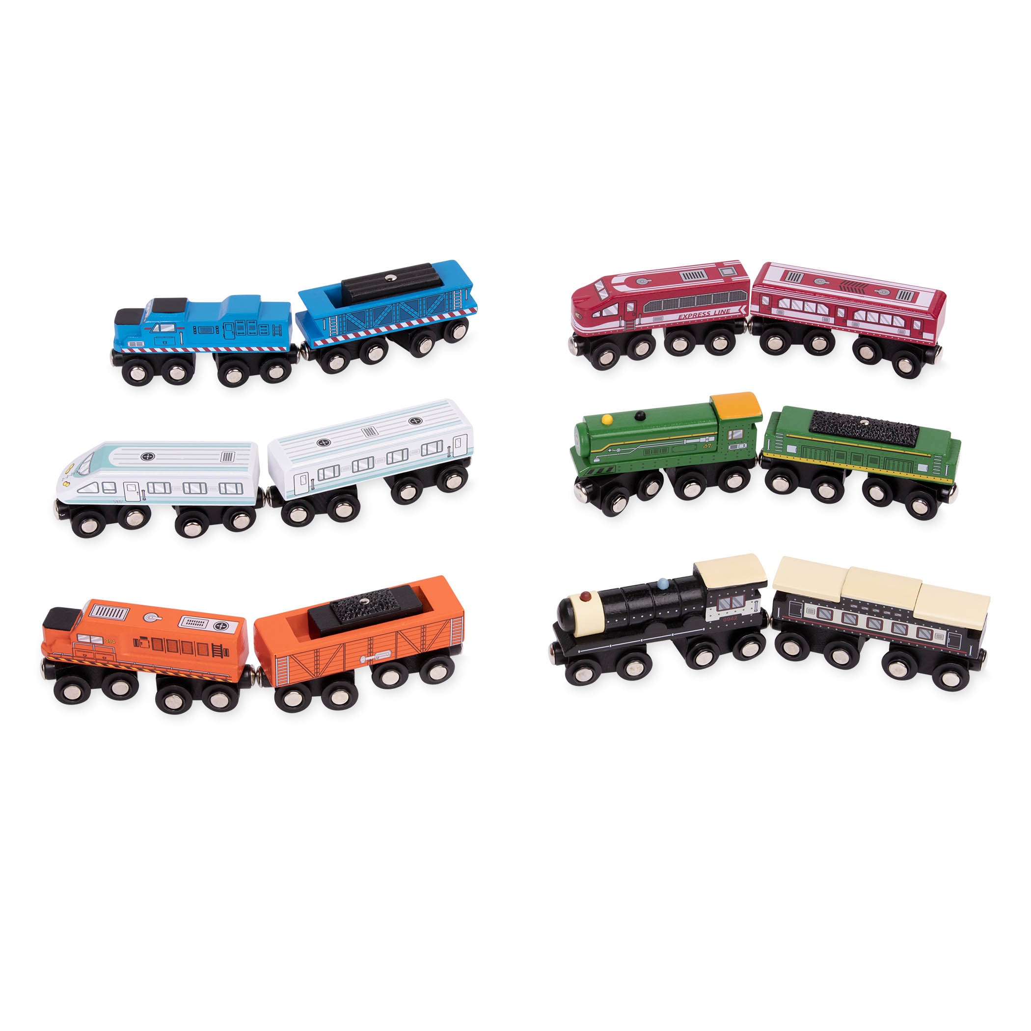 B. Wood & Wheels Wooden Trains