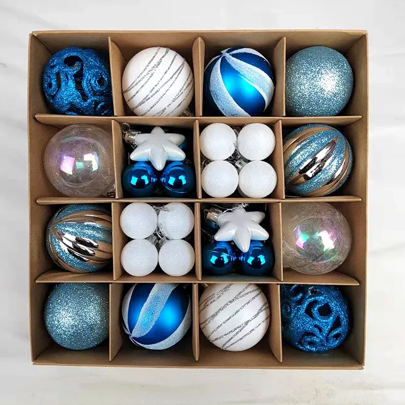 Painted Christmas Ball Paper Box Decoration Pendant