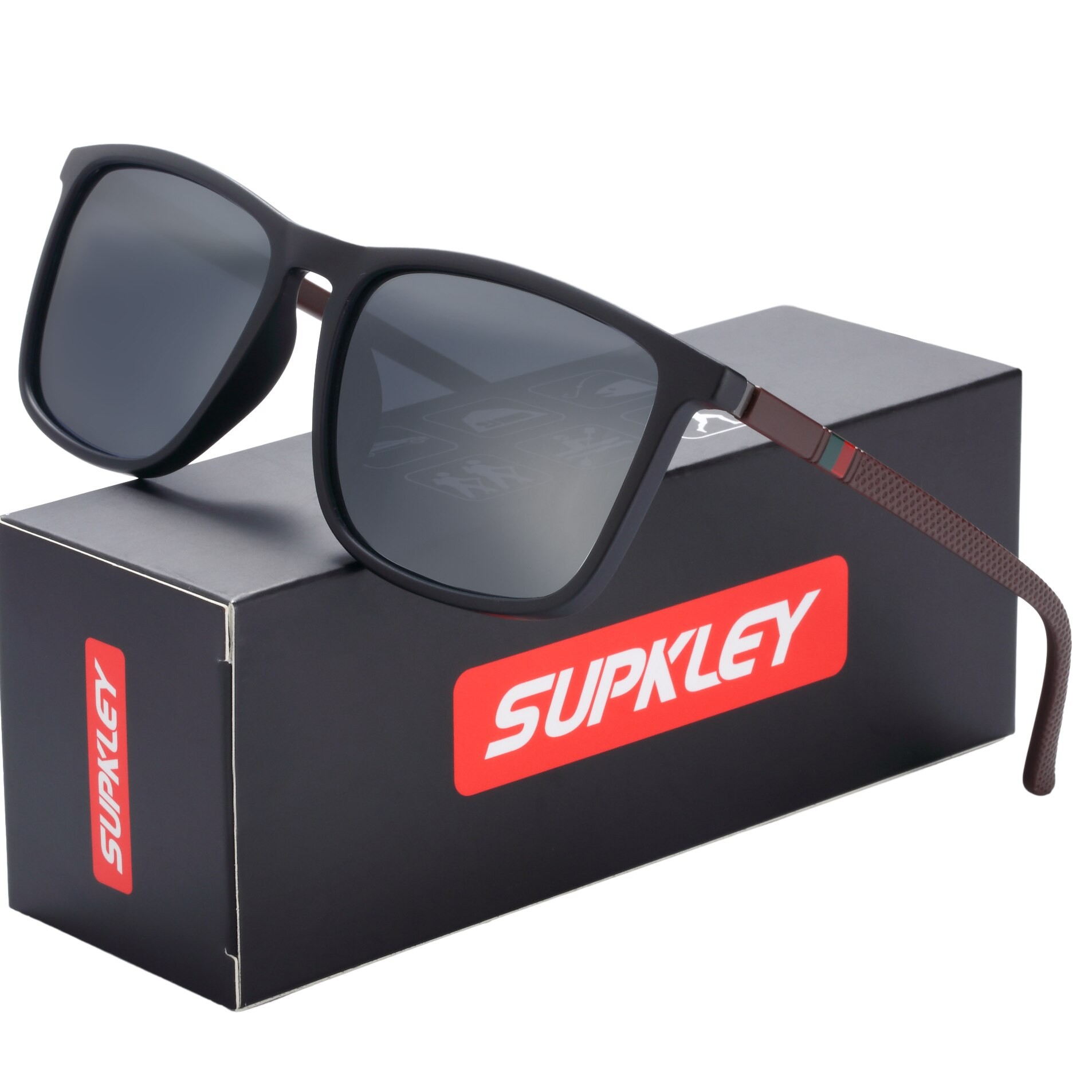 SUPKLEY Polarized Sports Sunglasses for Men