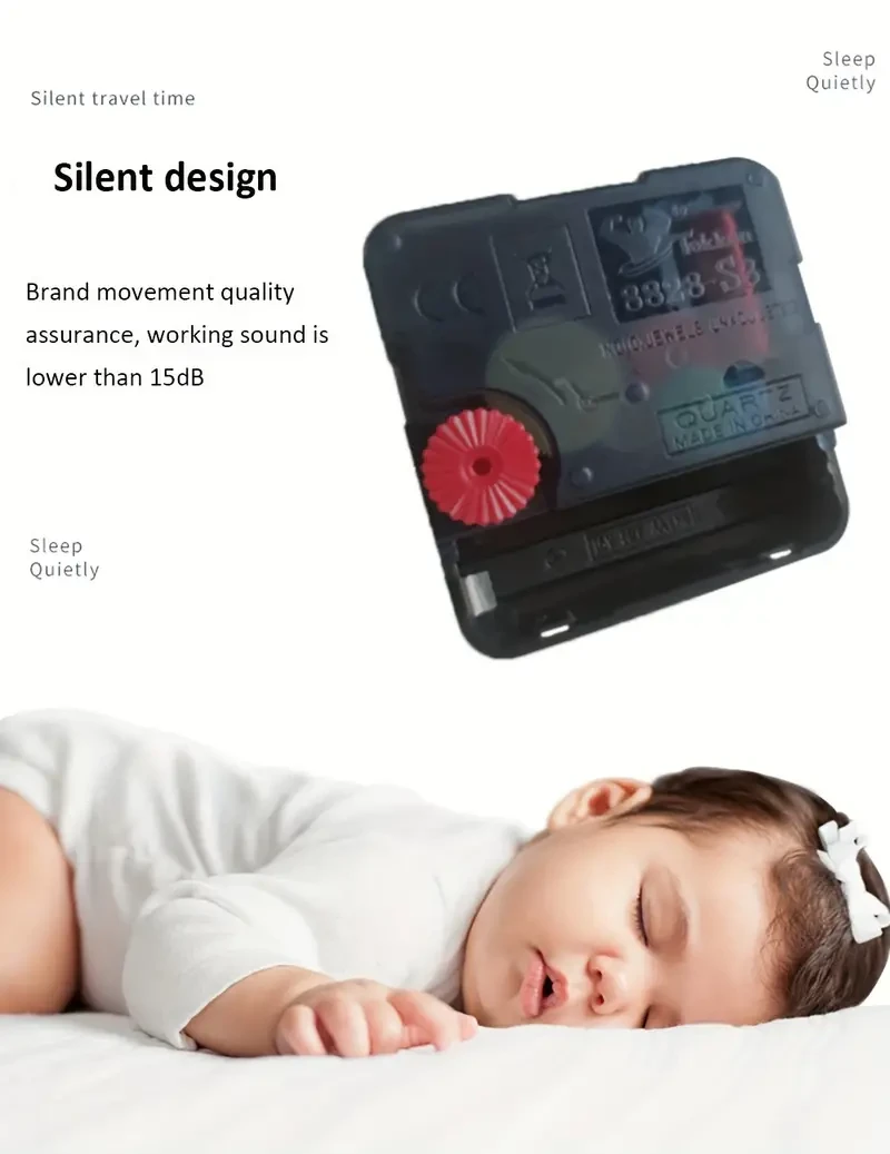 14-Inch PVC Wall Clock with Tempered Glass Cover