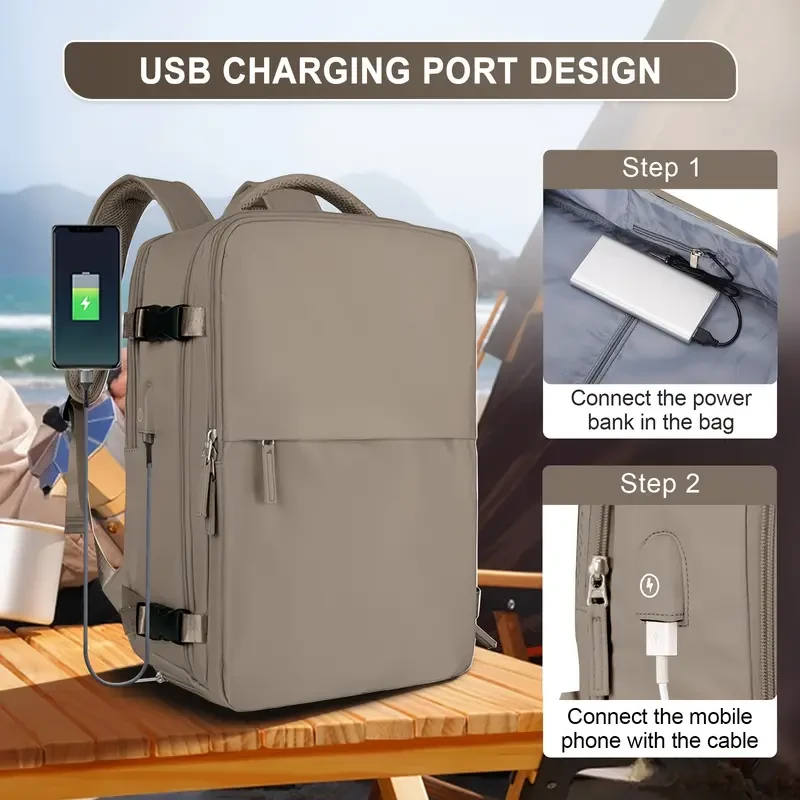 Large Capacity Waterproof Backpack for Women and Men