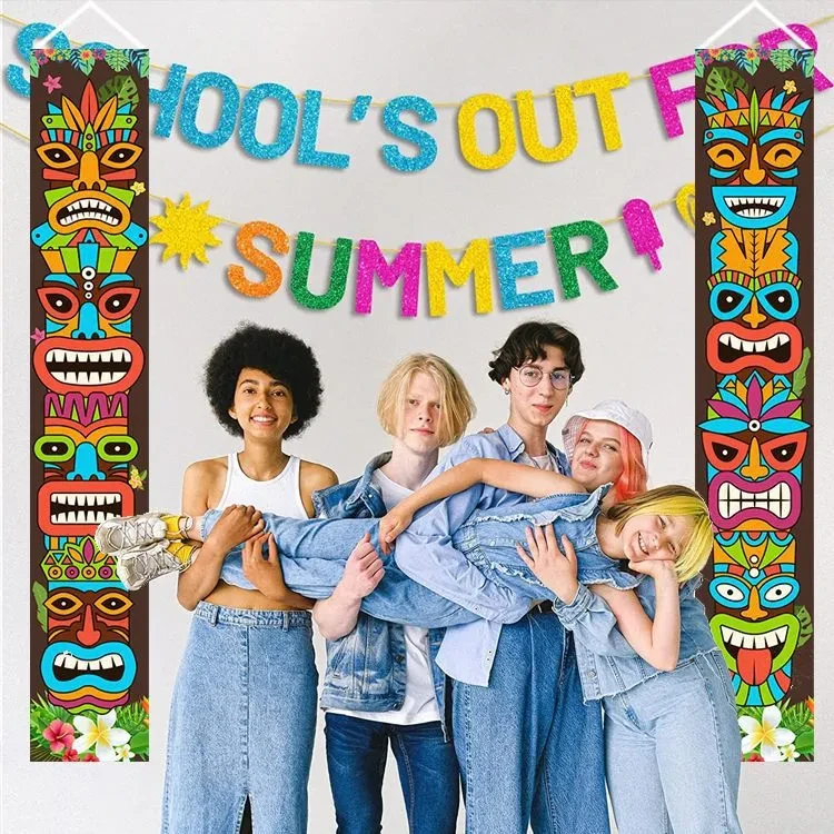 Lok Festival Banner Background Summer Theme Party Supplies Decoration Flag