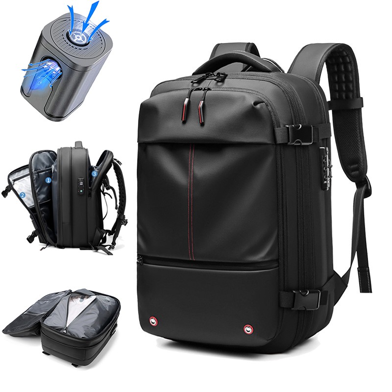 17-Inch Laptop Travel Backpack  Expandable Business & School Backpack with Vacuum Compression for Men