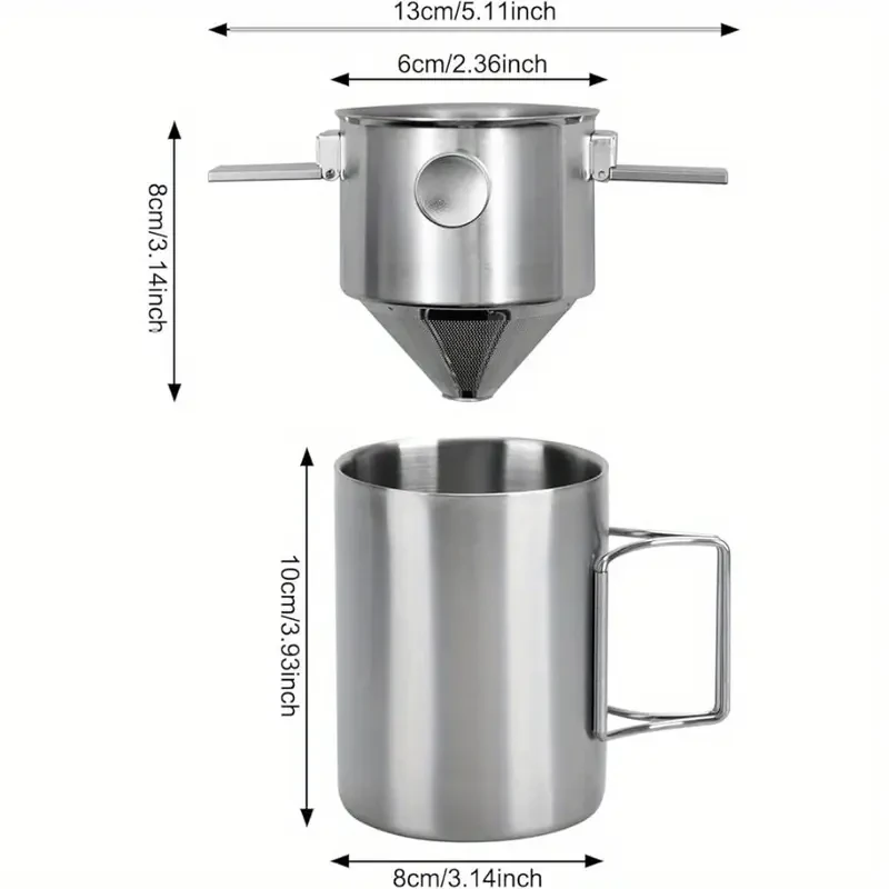 Portable Stainless Steel Coffee Maker Set