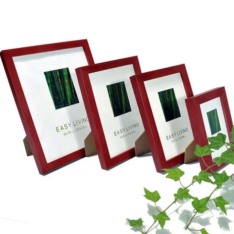 Retro Pure Wood Photo Frame