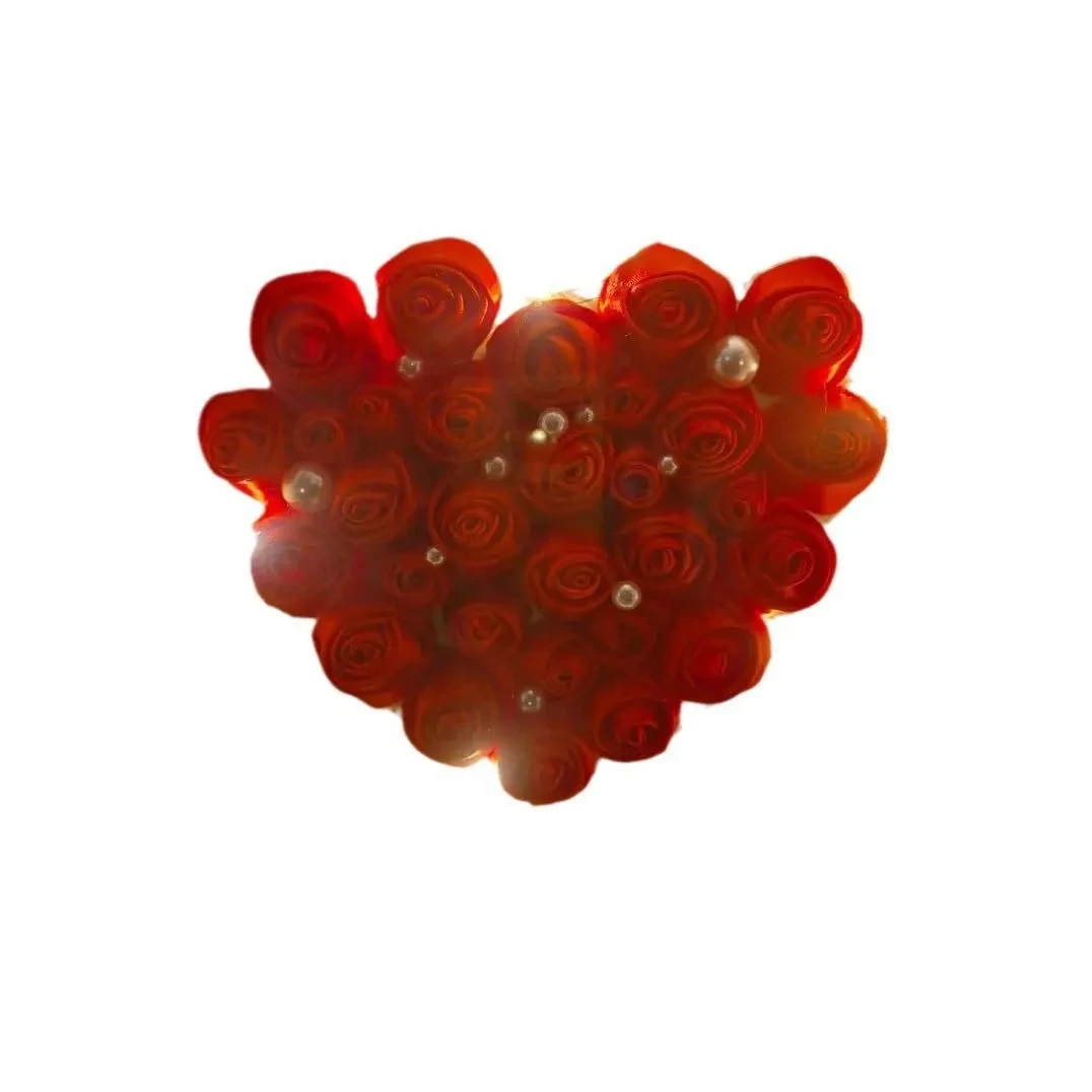 Handmade Diy Ribbon Rose Photo Frame