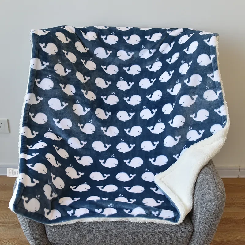 SnuggleSoft Baby Flannel Shawl Blanket