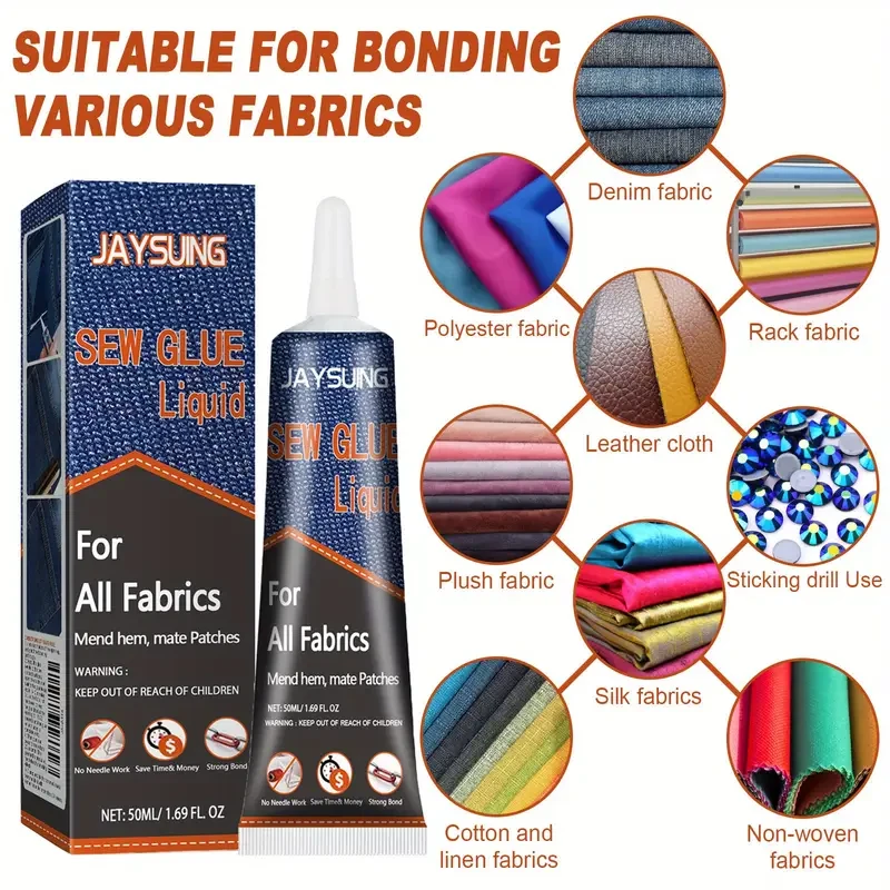 Fabric Sewing Glue Ragged Clothes Repair Specialized Glue Pants Insole Fabric Adhesive Sewing Glue