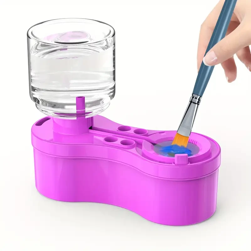 Paint Brush Cleaner Watercolor Brush Rinser With Drain Cleaner Rinse Cup Paint Water Dispenser Oil Paint Brush Cleaner