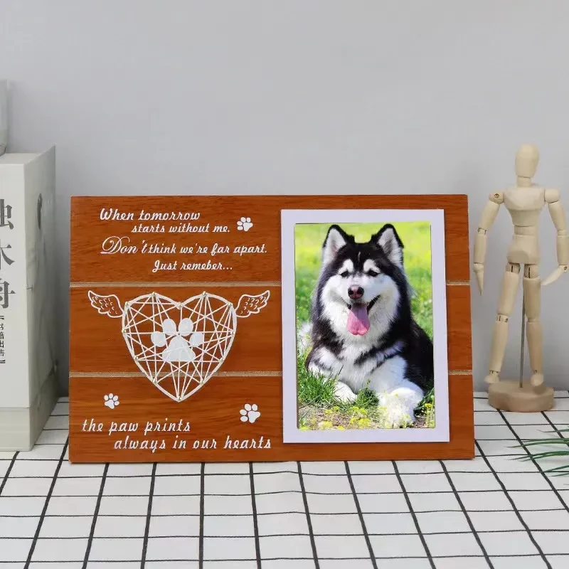 Density Plate Winding Wooden Love Photo Frame Pendant