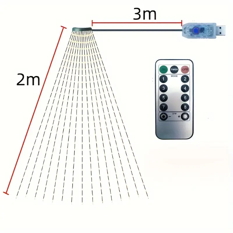 2M Christmas Tree Light Colorful