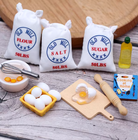 1Set Dollhouse Miniature Simulation