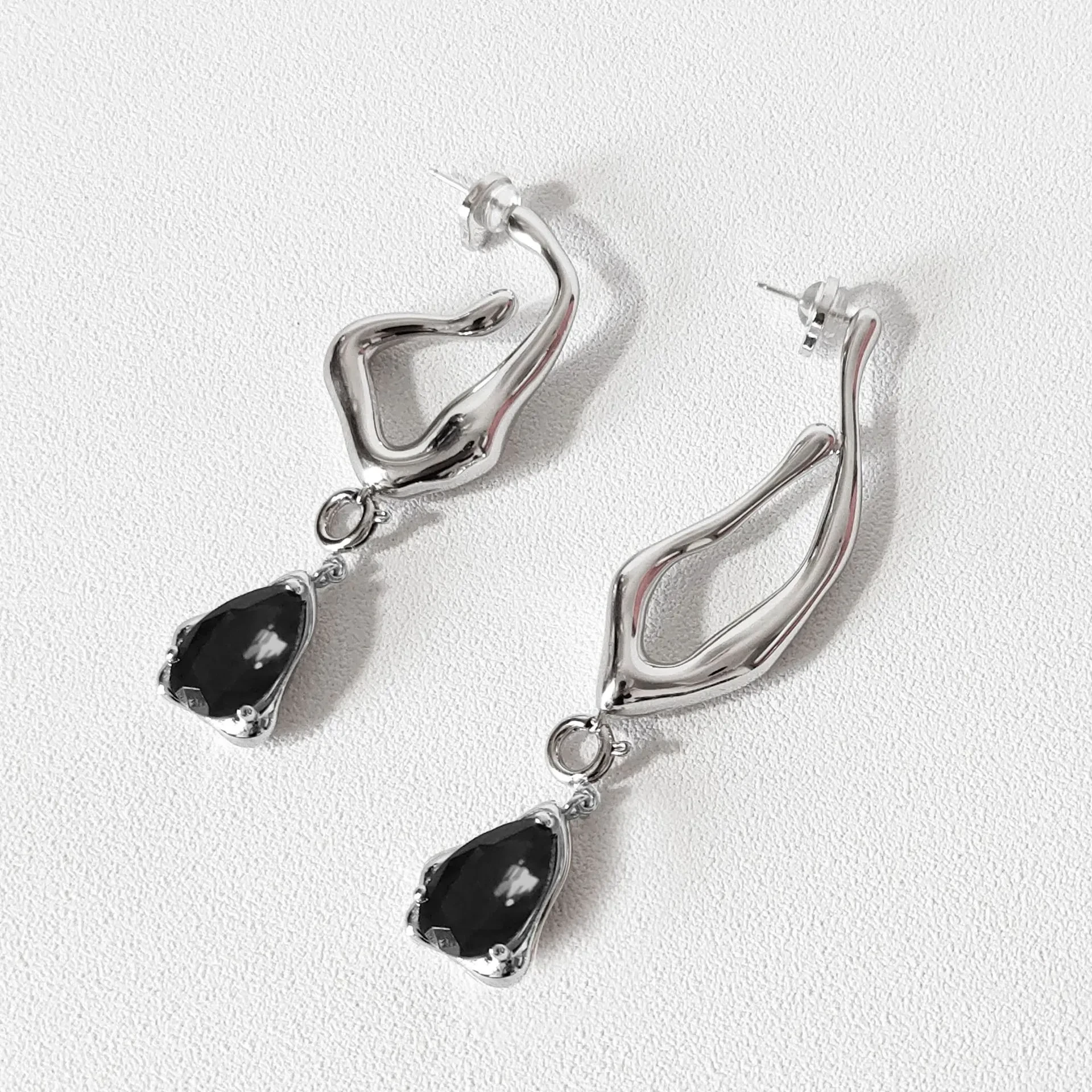 Elegant Long Ruby Earrings for Women