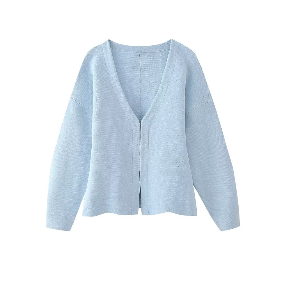 Women's Front Hook Fitted Knit Cardigan