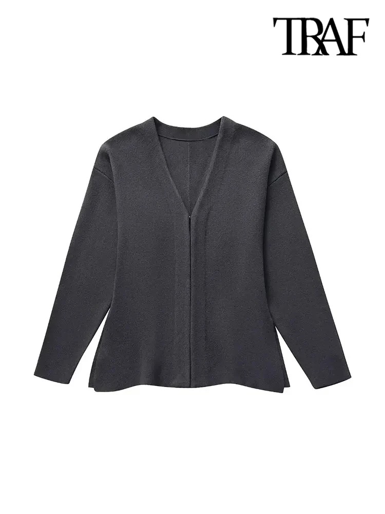 Women's Front Hook Fitted Knit Cardigan