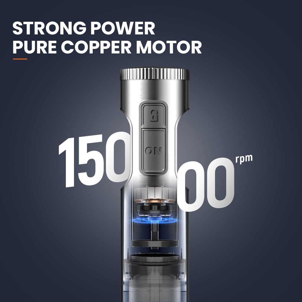 MIUI Hand Immersion Blender  1000W 4-in-1 Stainless Steel Food Mixer with 700ml Beaker & 500ml Processor